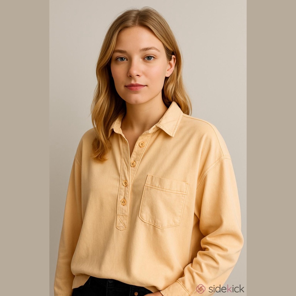 Aerie Henley Long Sleeve Tee